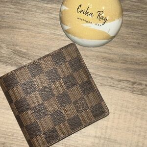 Louis Vuitton Brown Damier Ebene Bifold Wallet